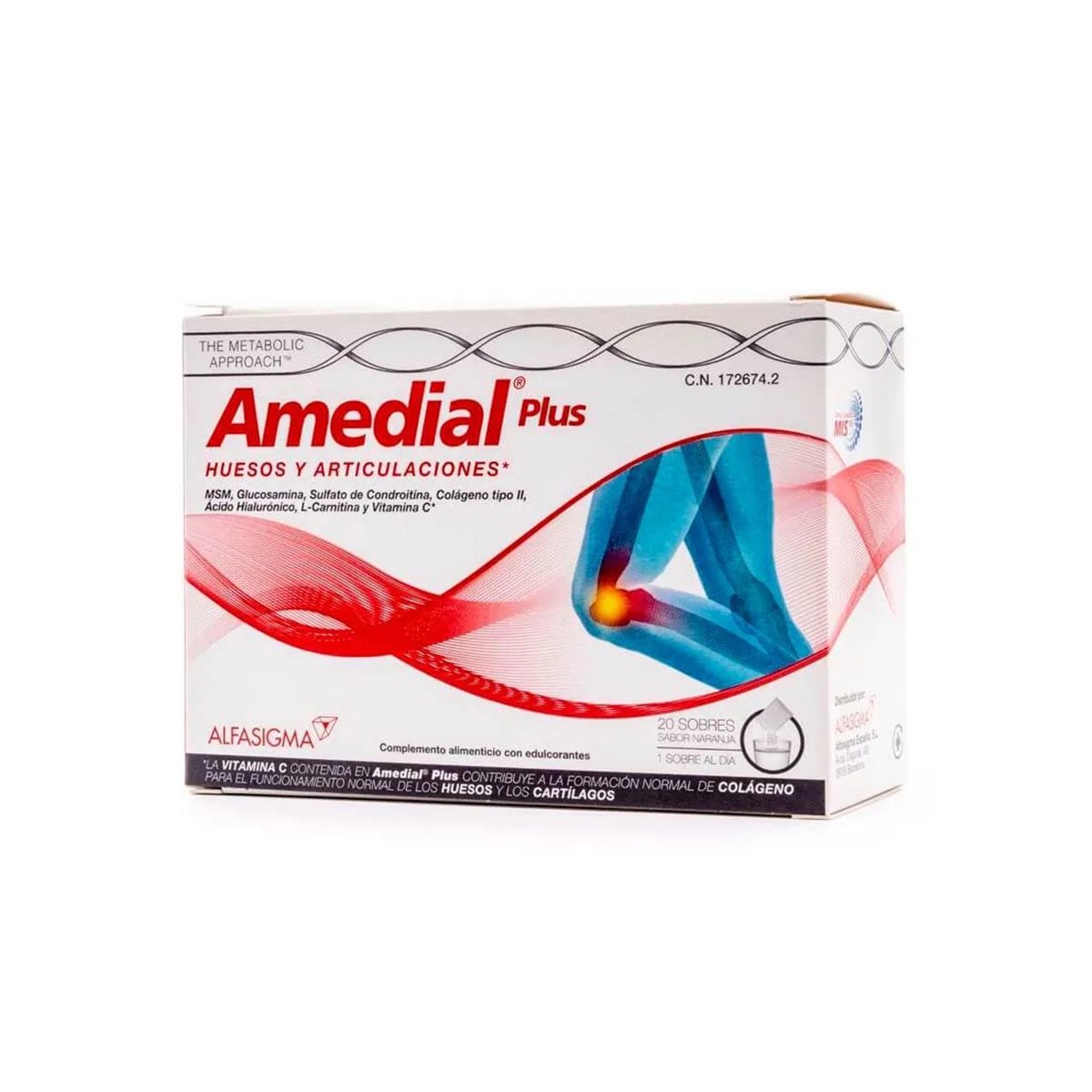 Amedial Plus Huesos Articulac 20 Sobres