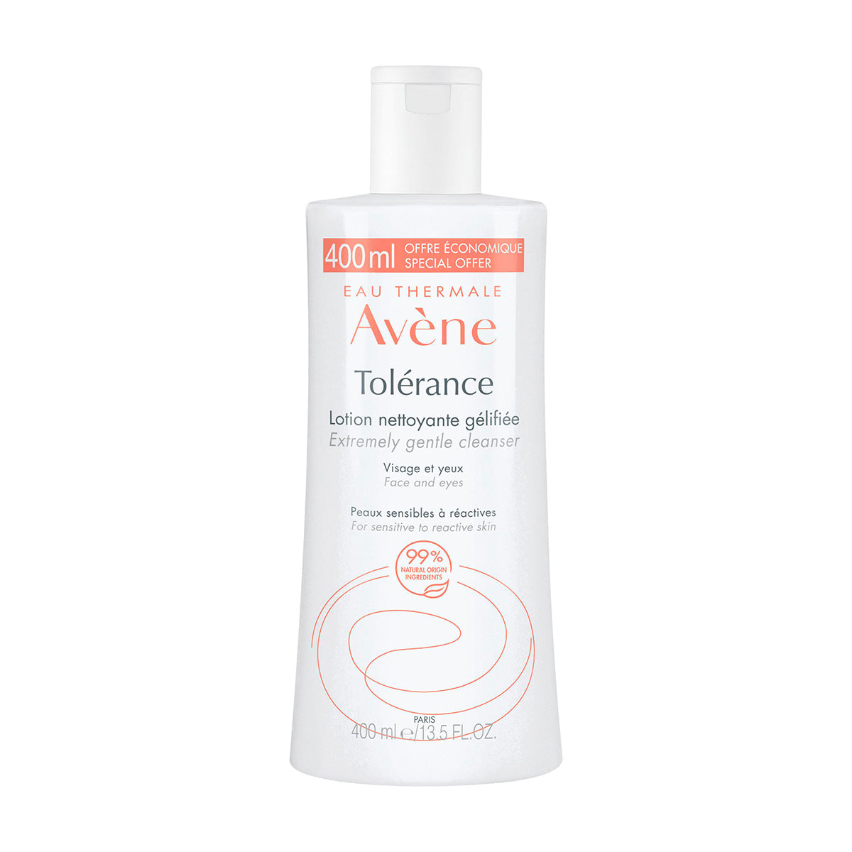 Avene Tolerance Locion Limpiadora Gelificada Cara Y Ojos 400ml.