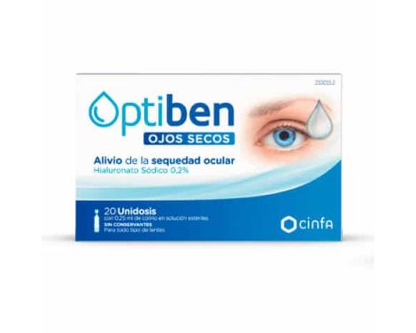 Optiben Gotas Sequedad Ocular 0.25 Ml 20