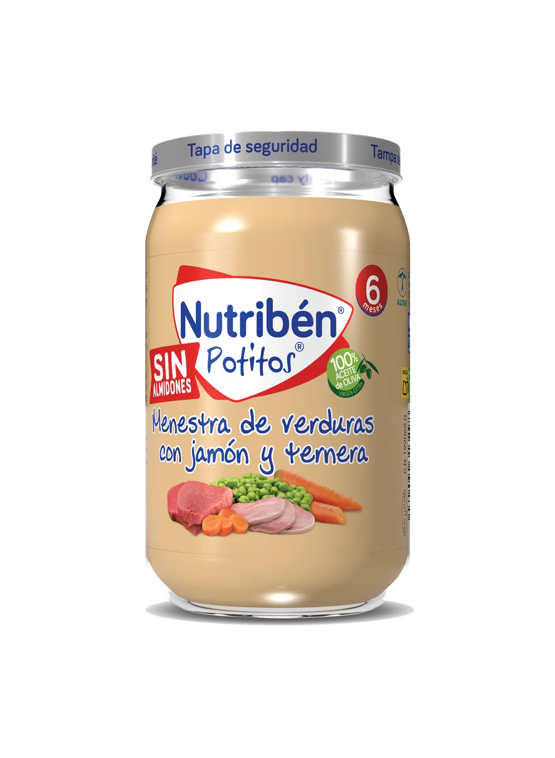 Nutriben Jamon Y Ternera Con Menestra De