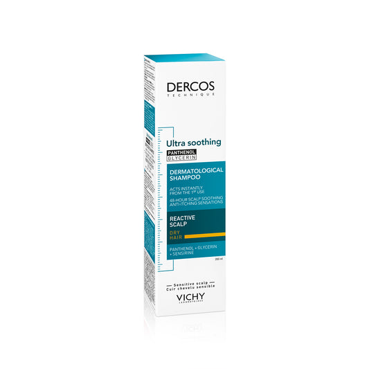Vichy Dercos Champú Ultra Calmante Cabello Seco o Coloreado · 200 ml