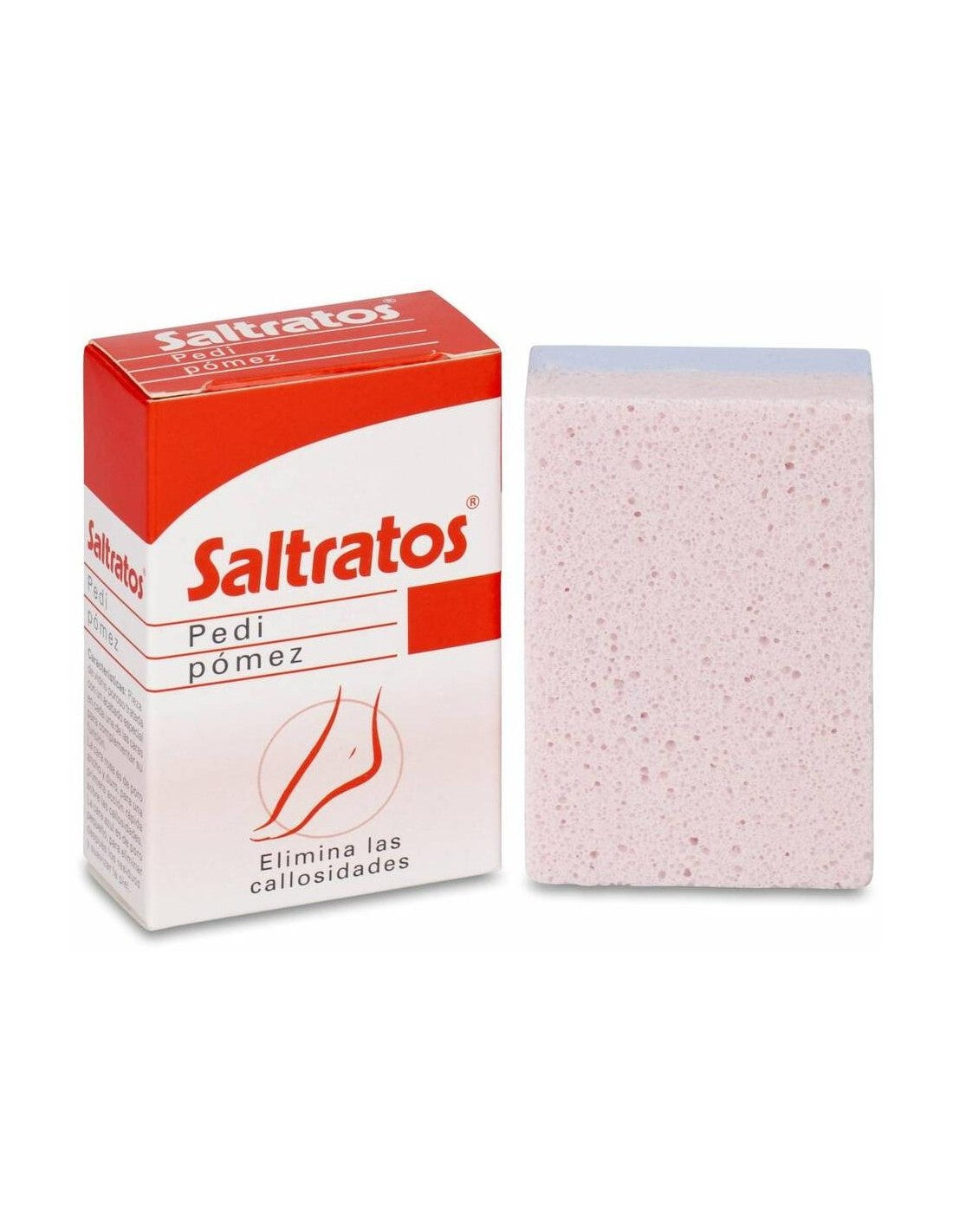 Piedra pómez Saltratos Pedi Pomez para eliminar durezas y callosidades en los pies.