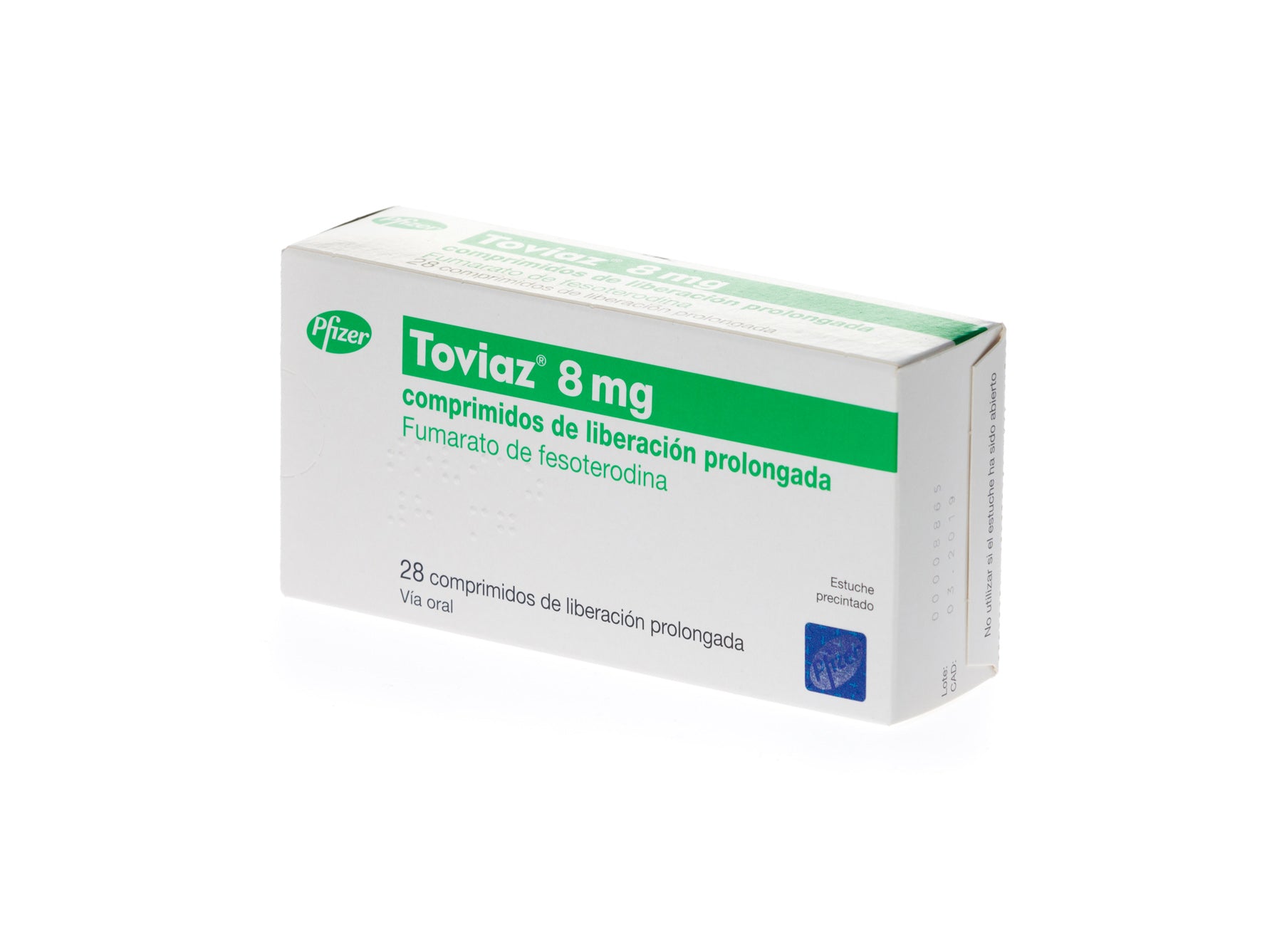 Toviaz 8 Mg 28 Comprimidos Liberacion Pro