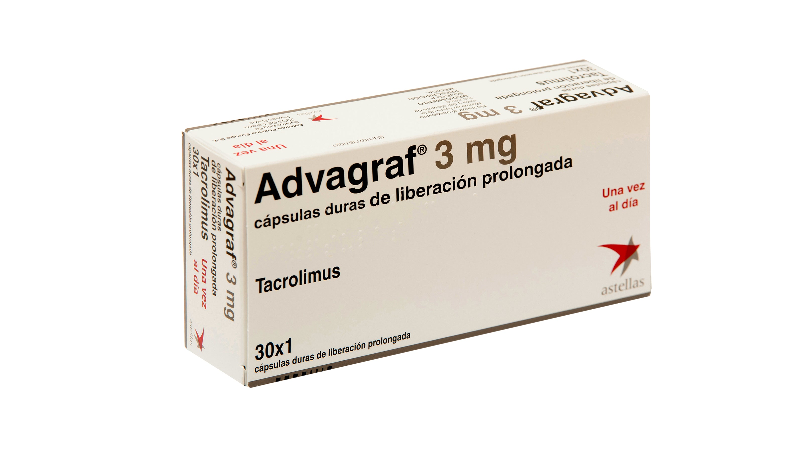 Advagraf 3 Mg 30 Capsulas Liberacion Prol