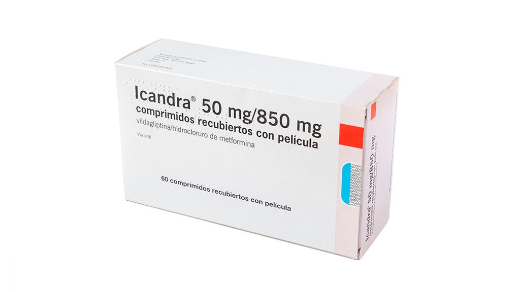 Icandra 850/50 Mg 60 Comprimidos Recubier