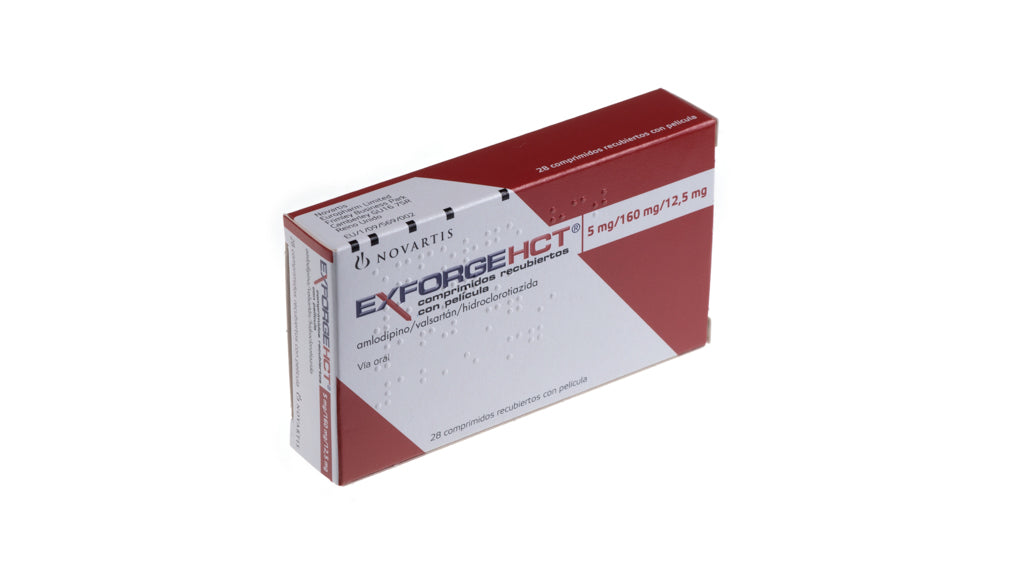 Exforge Hct "5/160/12.5" Mg 28 Comprimido
