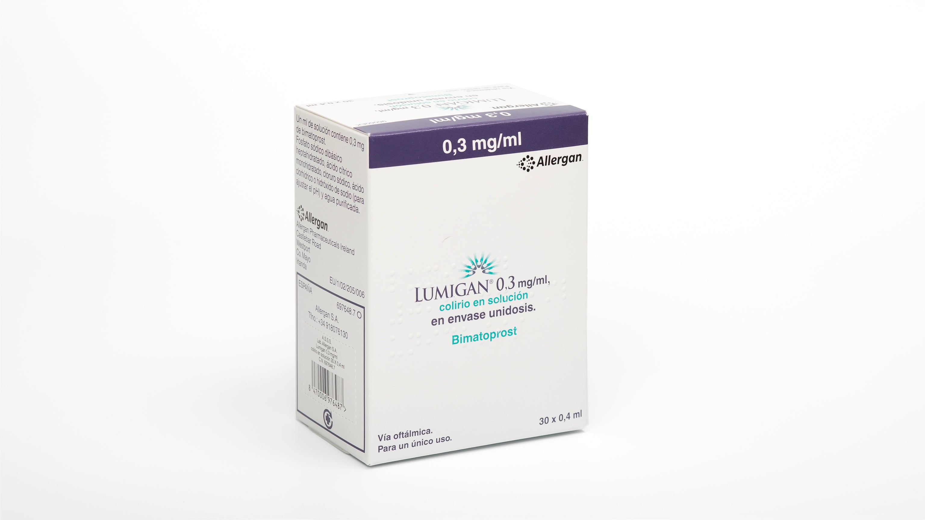 Lumigan 0.3 Mg/Ml Colirio 30 Monodosis So