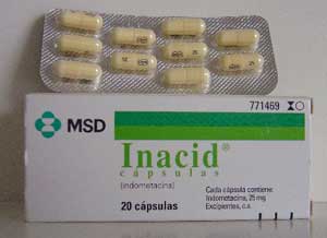 Inacid 25 Mg 50 Capsulas