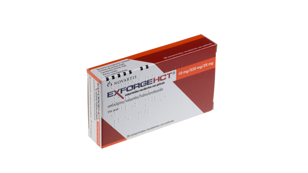 Exforge Hct "10/320/25" Mg 28 Comprimidos