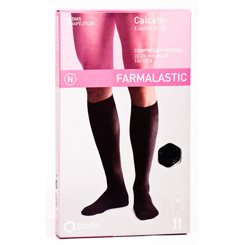 Calcetin Farmalastic Normal Negro T/Med