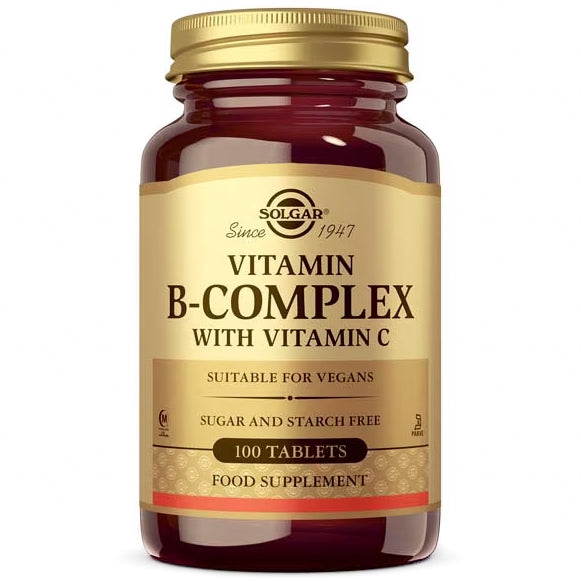 B Complex Con Vit C 100 Compr Solgar
