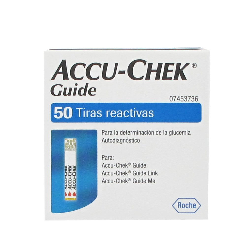 Accu Chek Guide 50 Tiras React Glucemia