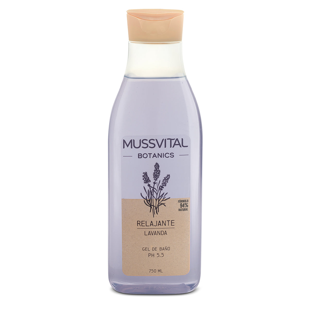 Mussvital Essentials Botanics Gel De Baño Lavanda 1 Envase 750 ML