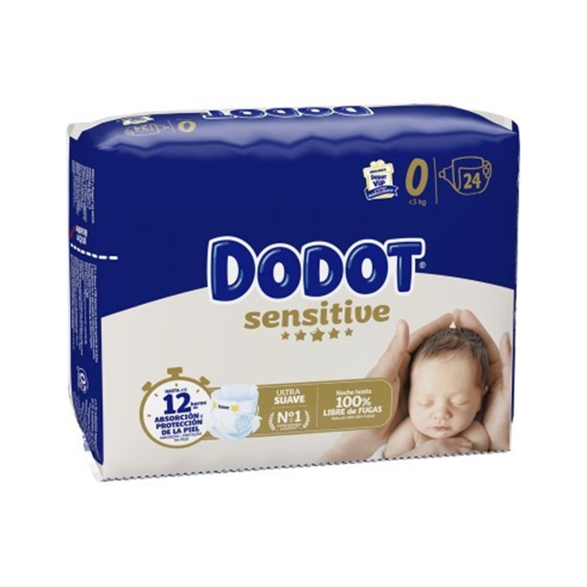 Dodot Sensitive R Nac 0 Hasta 2.5kg 24ud