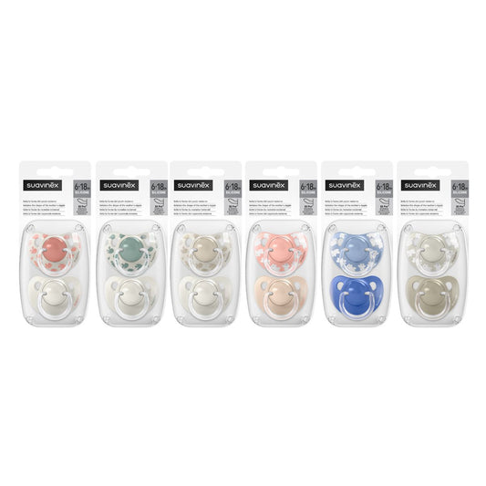 Chupete Silicona Anatomico Suavinex Clasico 6 - 18 Meses 2 Unidades