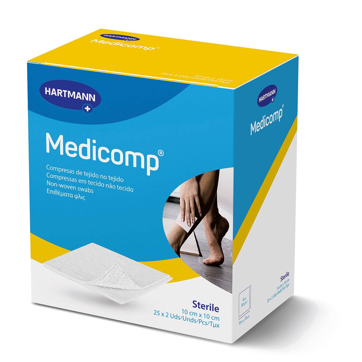 Medicomp Aposito Esteril 10x10cm 2x25sob
