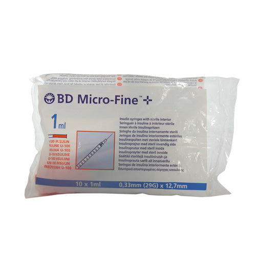 Bd Jeringa Insu Microf 0,33x12,7 10u 1ml