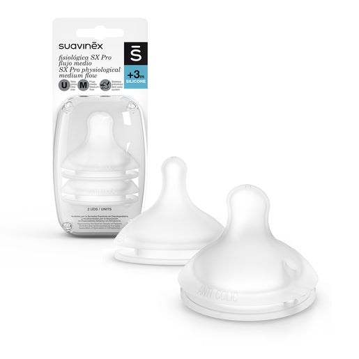 Biberon Tetina Silicona Fisiologica Suavinex Flujo M 150 ML