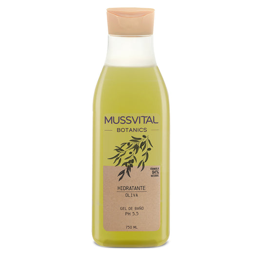Mussvital Essentials Botanics Gel De Baño Oliva 1 Envase 750 ML
