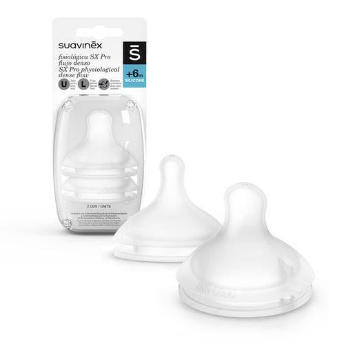 Biberon Tetina Silicona Fisiologica Suavinex Flujo L 360 ML