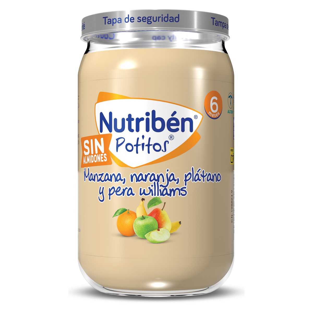 Nutriben Pot Manz Naranj Plat Pera 235g
