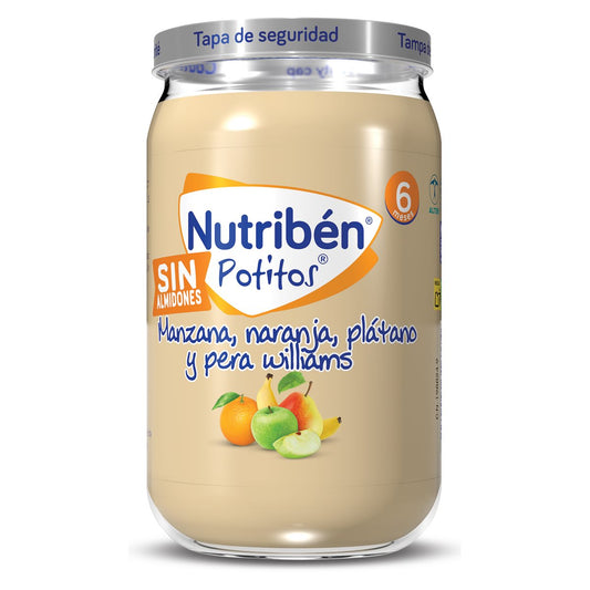 Nutriben Pot Manz Naranj Plat Pera 235g