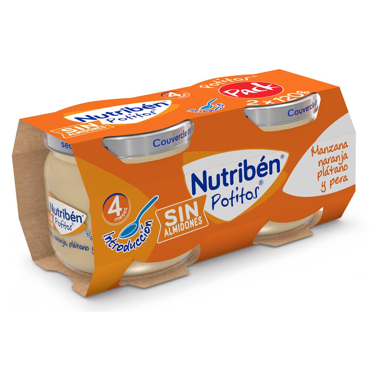 Nutriben Pot Multifrutas 2 X120 Gramos