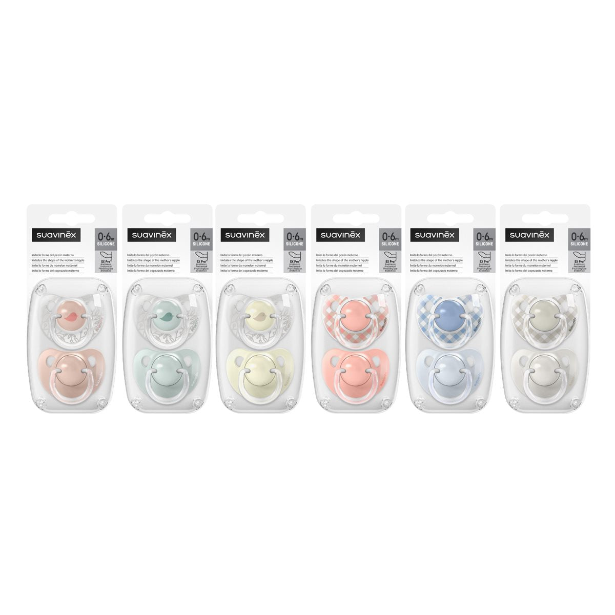 Chupete Silicona Anatomico Suavinex Clasico 0 - 6 Meses 2 Unidades