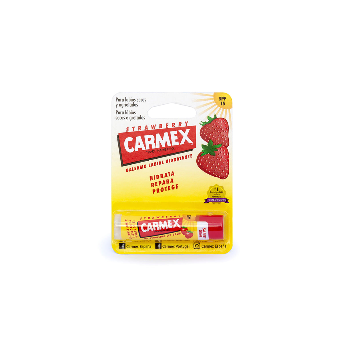 Carmex Lab Click Stick Fresa F15 4.25g