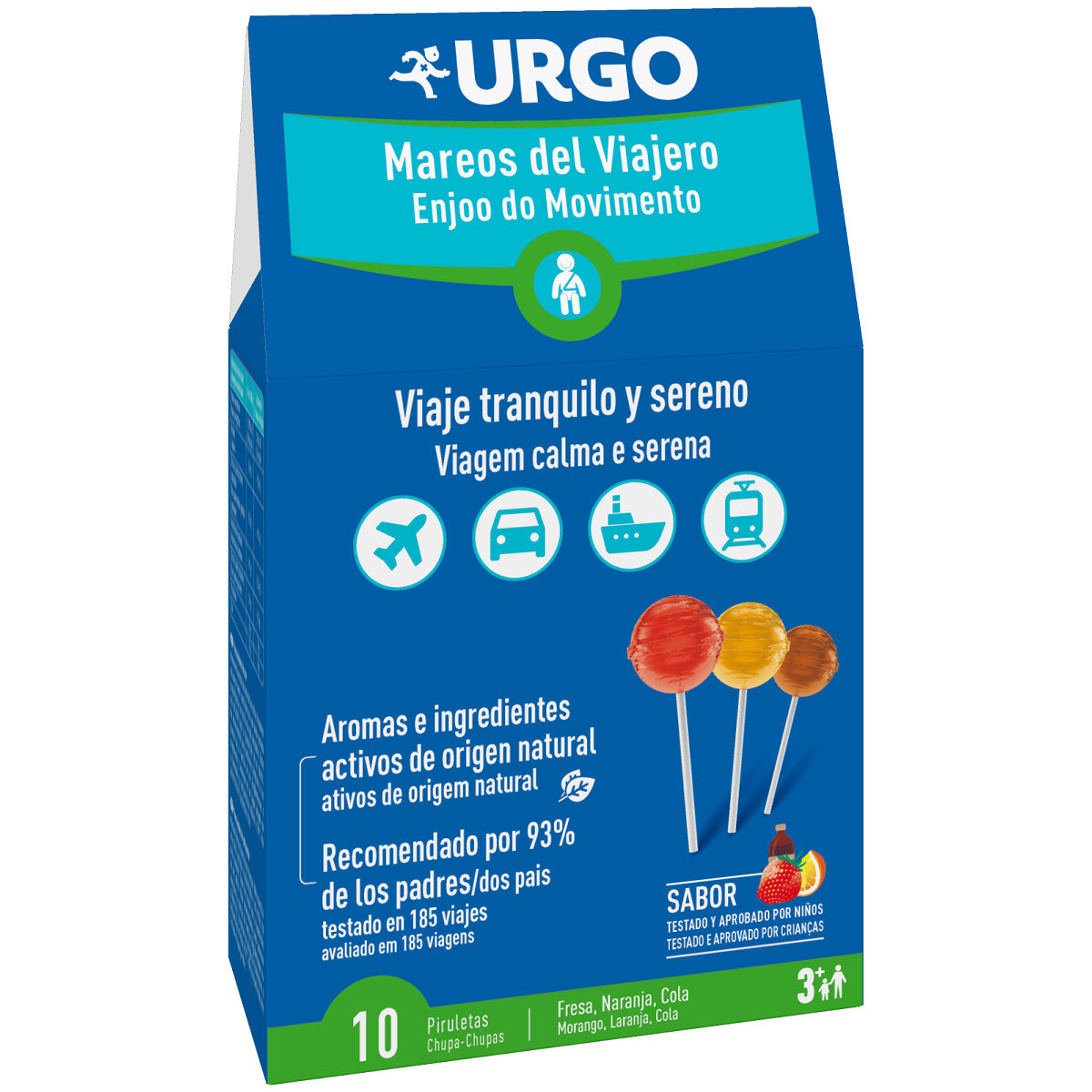 Urgo Mareos Viajero 10 Piruletas