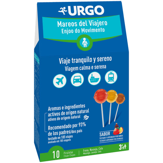 Urgo Mareos Viajero 10 Piruletas