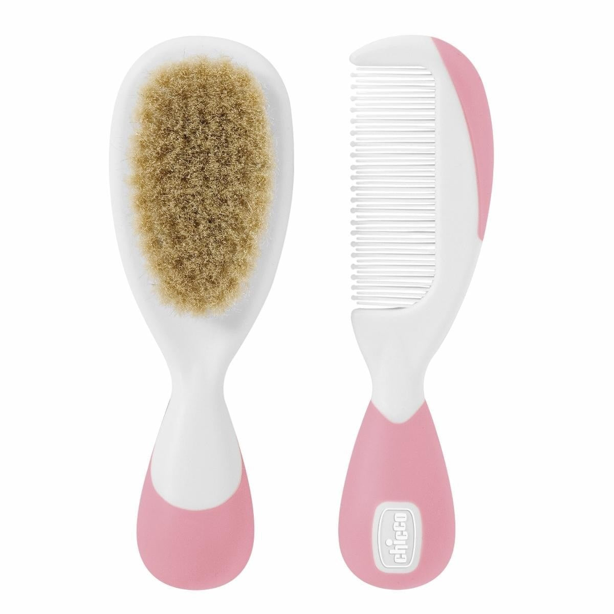 Cepillo Y Peine Chicco Pelo Natural Rosa