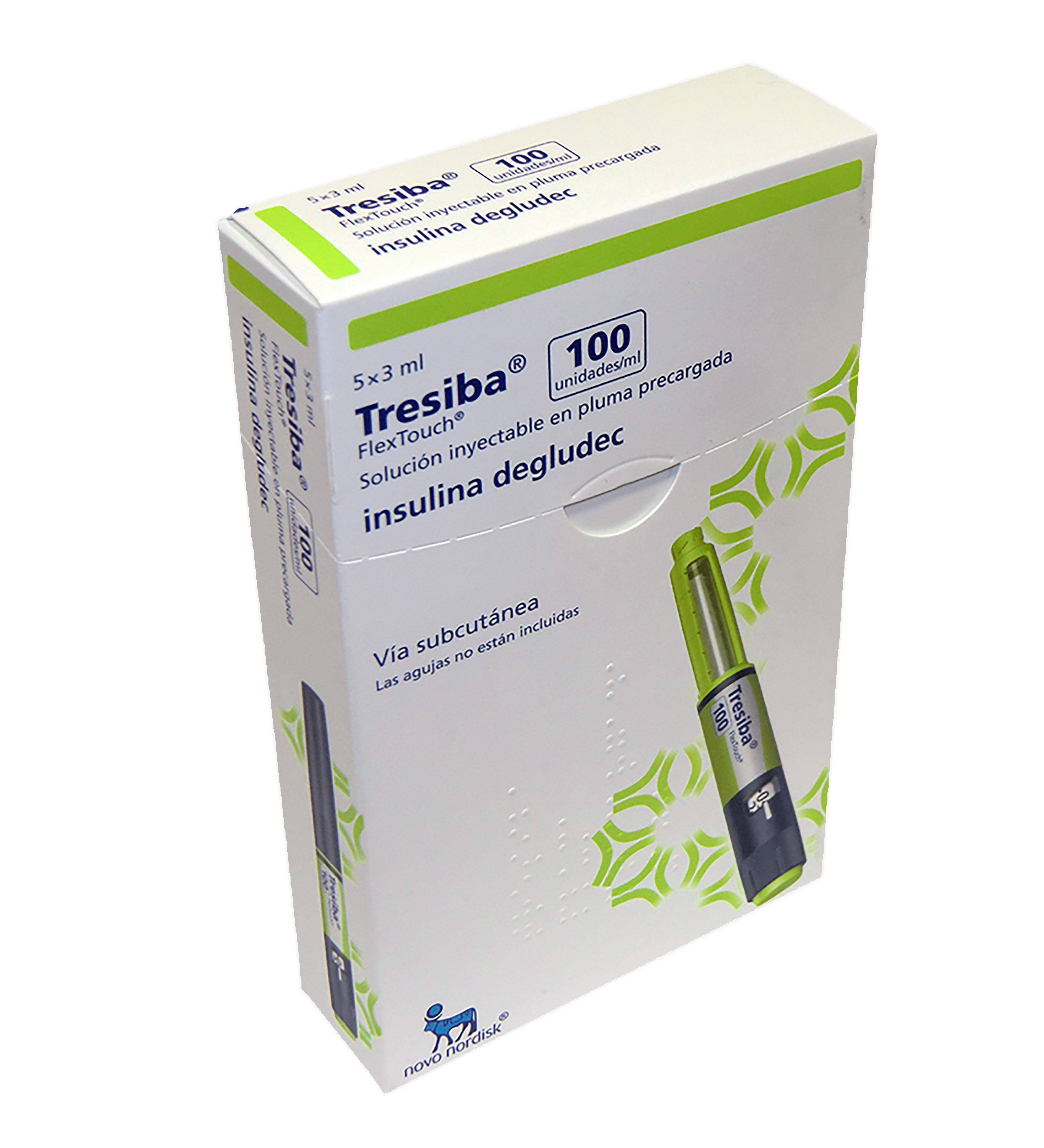 Tresiba 100 U/Ml 5 Plumas Precargadas 3 M