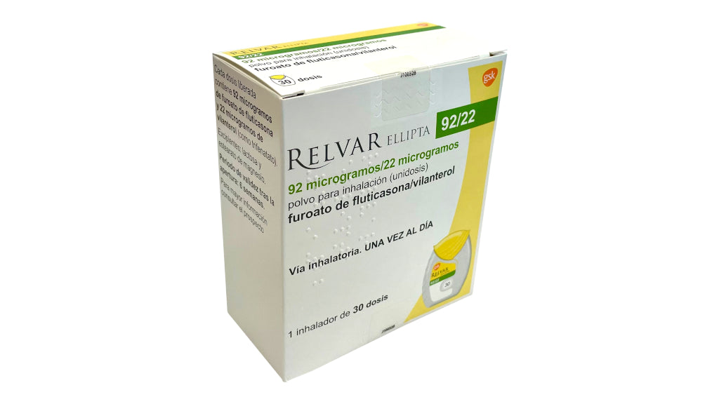 Relvar Ellipta 92/22 Mcg/Dosis Polvo 1 In
