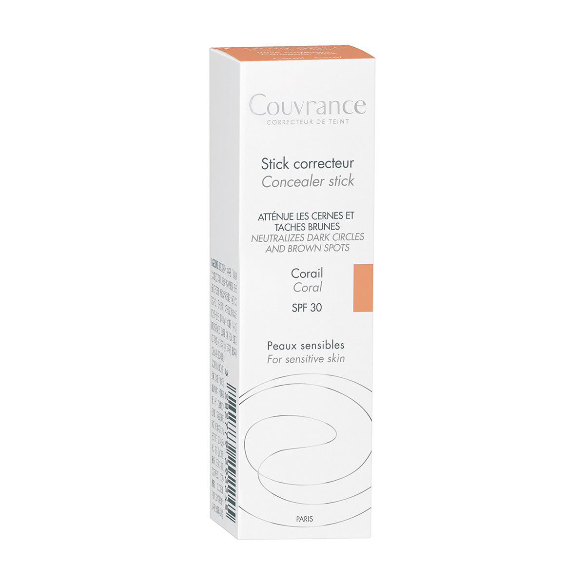 Avene Couvrance Stick Corrector Coral Spf30 Para Ojeras Oscuras.
