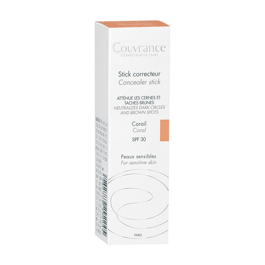 Avene Couvrance Stick Corrector Coral Spf30 Para Ojeras Oscuras.