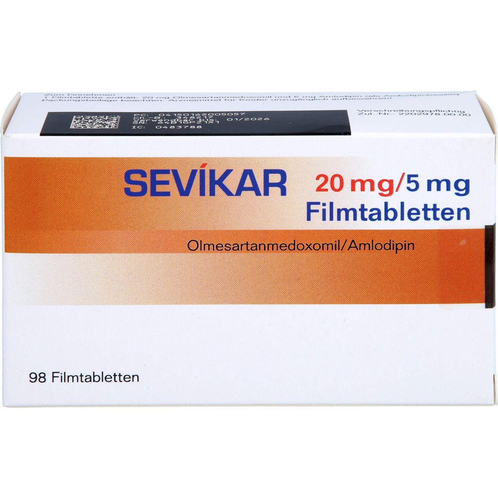 Sevikar 20Mg/5Mg 28 Comprimidos
