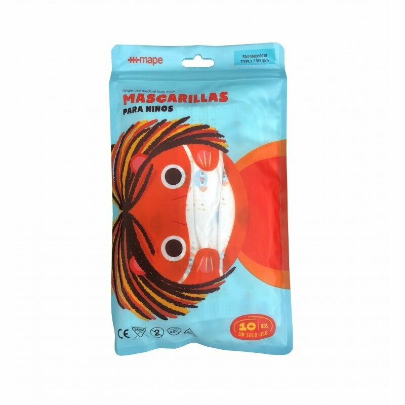 Mascarilla Quirurgica Infantil 10 Unidade