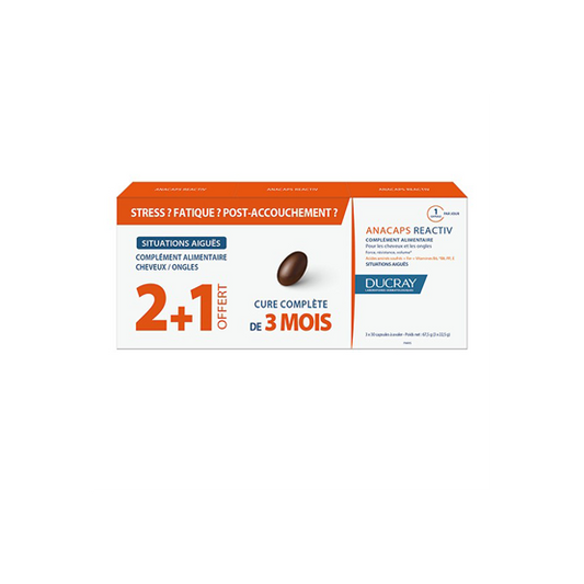Anacaps tri-activ ducray 30 caps 3 cajas