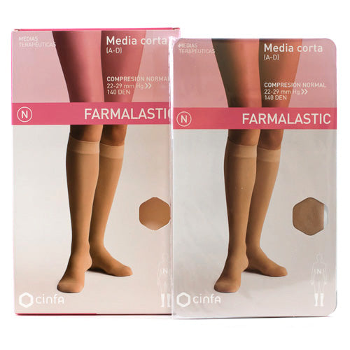 Media Corta (A-D) Comp Normal Beige T- Re