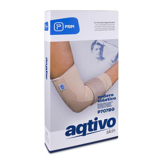 Prim Codera Elástica Aqtivo Skin ofreciendo soporte y confort a la zona del codo.