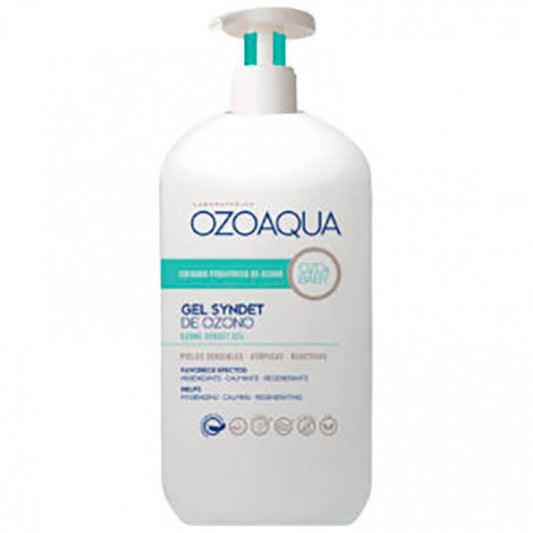Envase de Ozobaby Gel Syndet de Ozono 500ml, higiene suave para la piel del bebé.