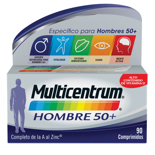 Multicentrum Hombre 50+ 90 Comprimidos