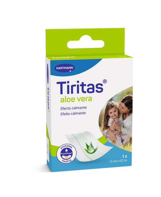 Tiritas Hansaplast con Aloe Vera para curación y protección de heridas.