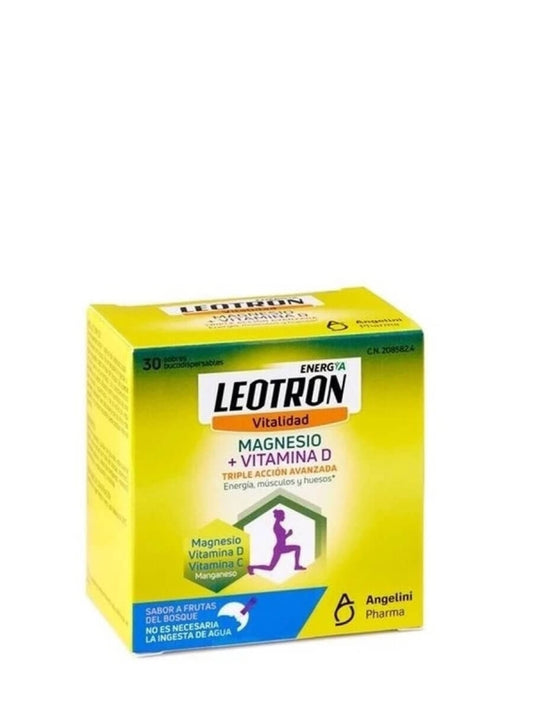 Leotron Magnesio + Vitamina D 30 Sobres