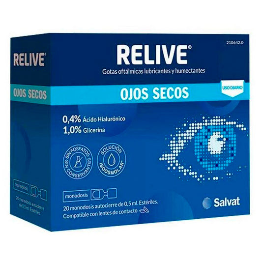 Relive Ojos Secos 20 Monodosis 0,5 Ml