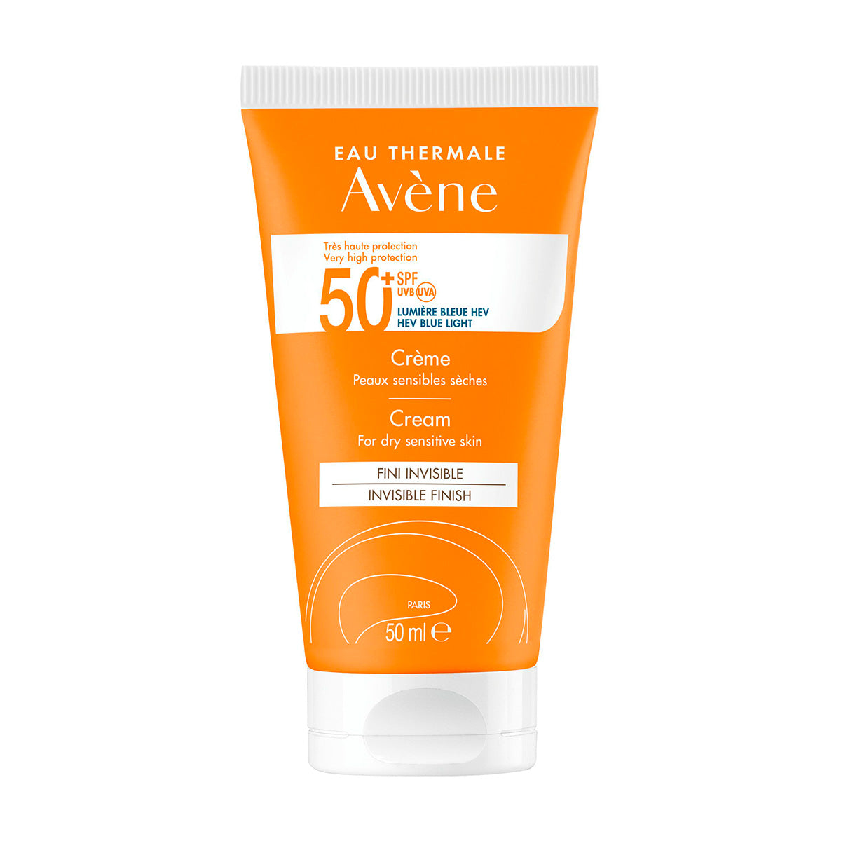 Avene Solar Spf50+ Crema Acabado Invisible Pieles Sensibles 50 ML