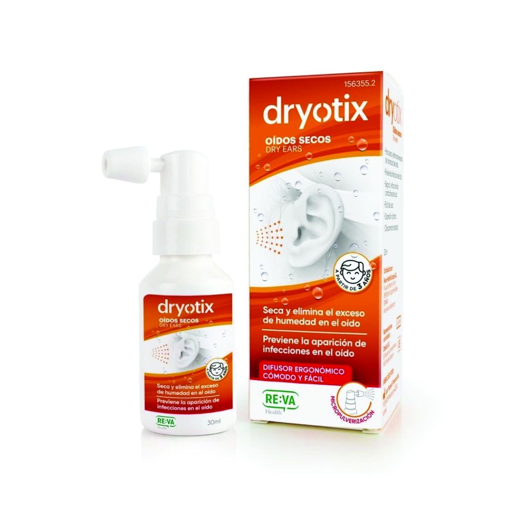 Envase de Dryotix Spray 30 ml, solución para el alivio de la sequedad ocular.