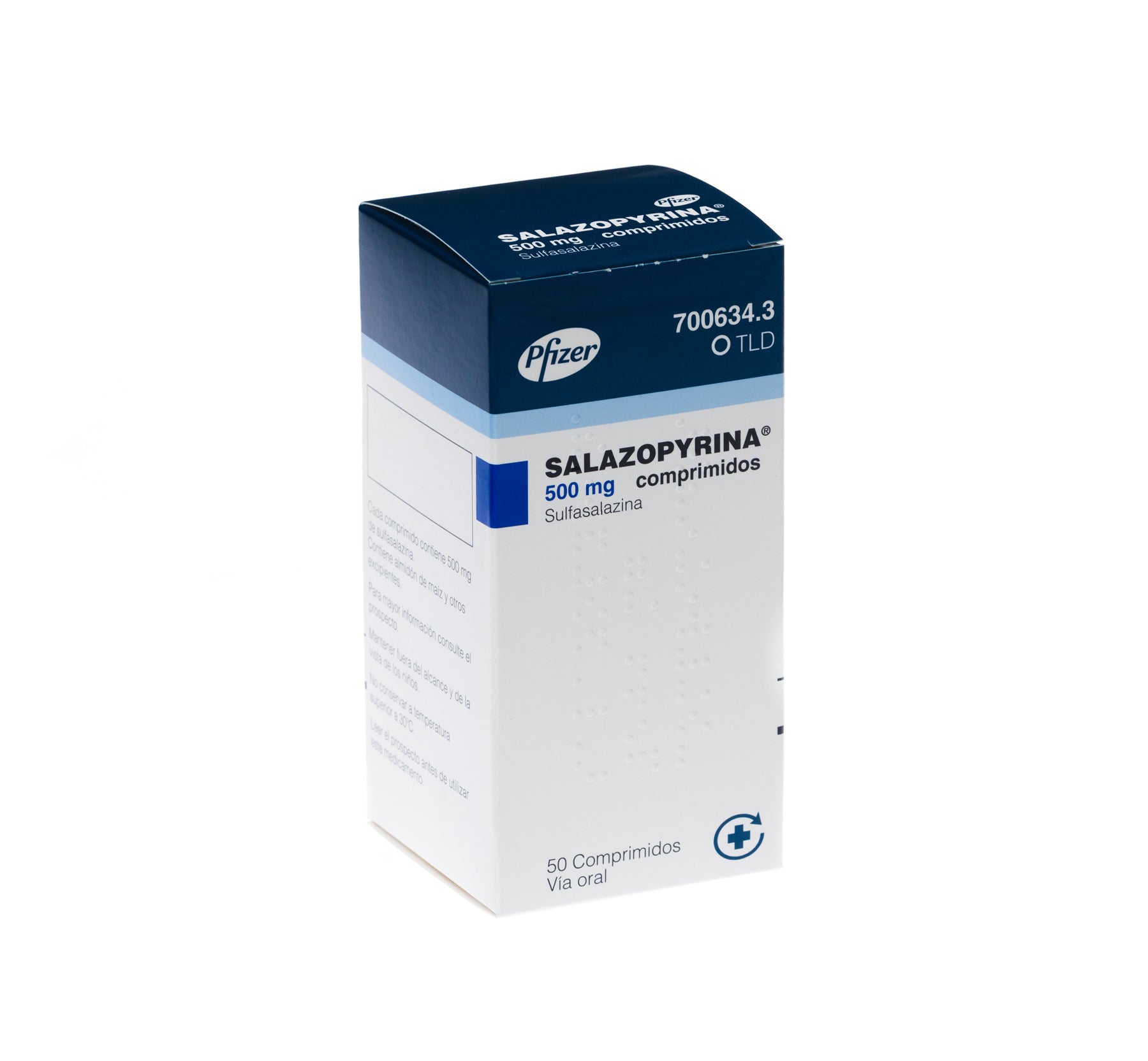 Salazopyrina 500 Mg 50 Comprimidos