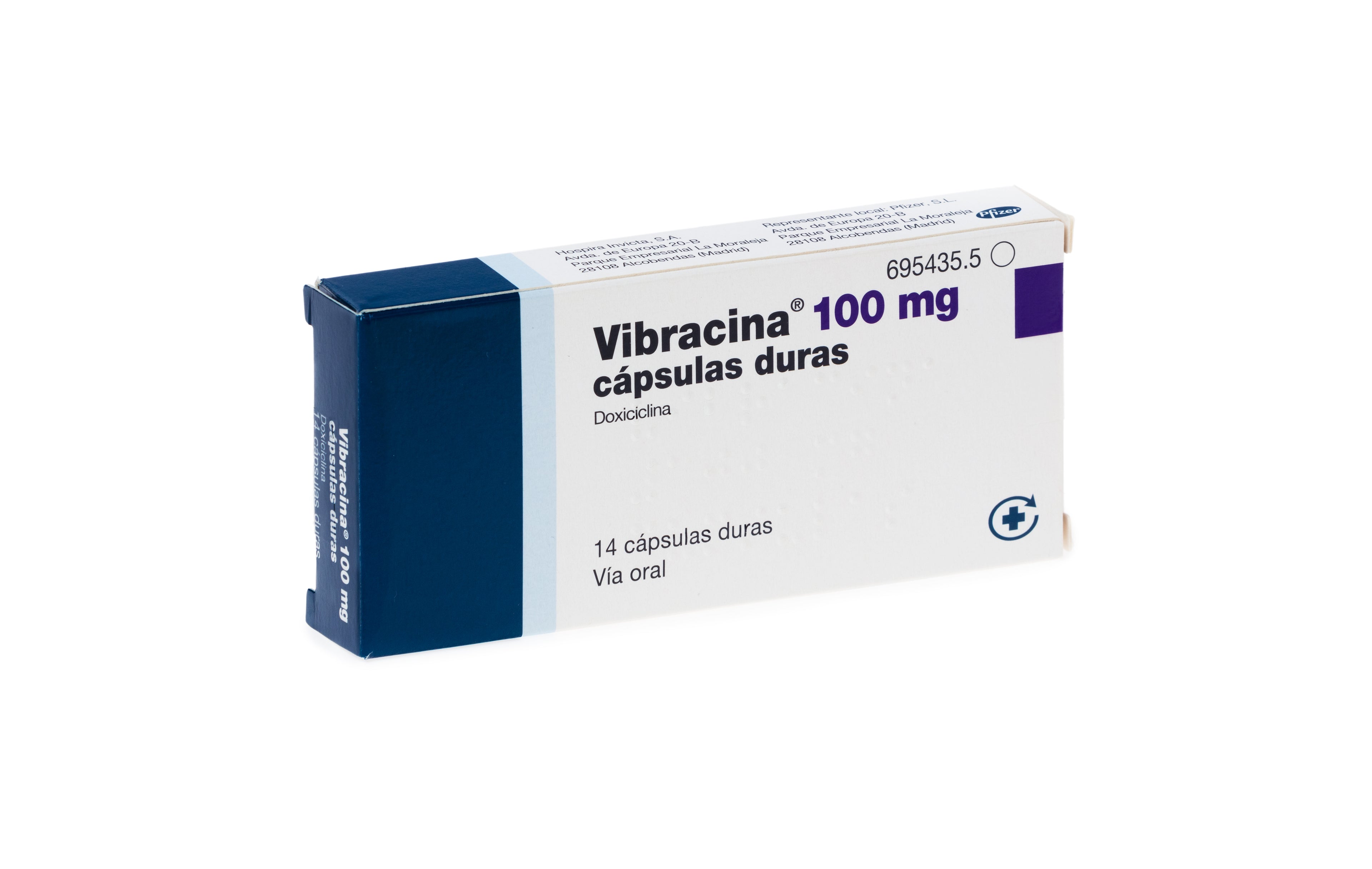 Vibracina 100 Mg 14 Capsulas